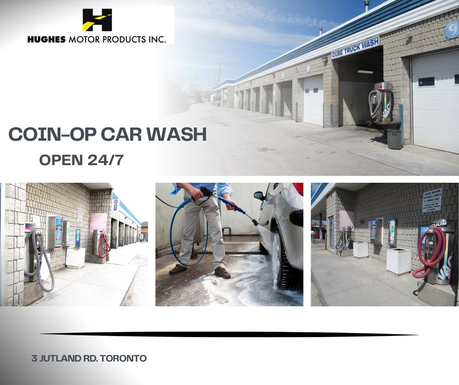<b>Hughes Coin Operated Car & Truck Wash Open 24/7<br>